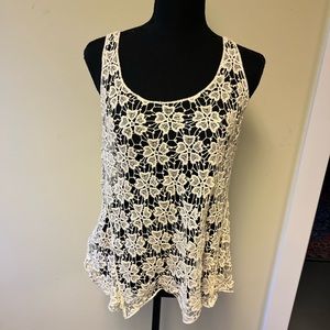 Crochet Top, Size Large